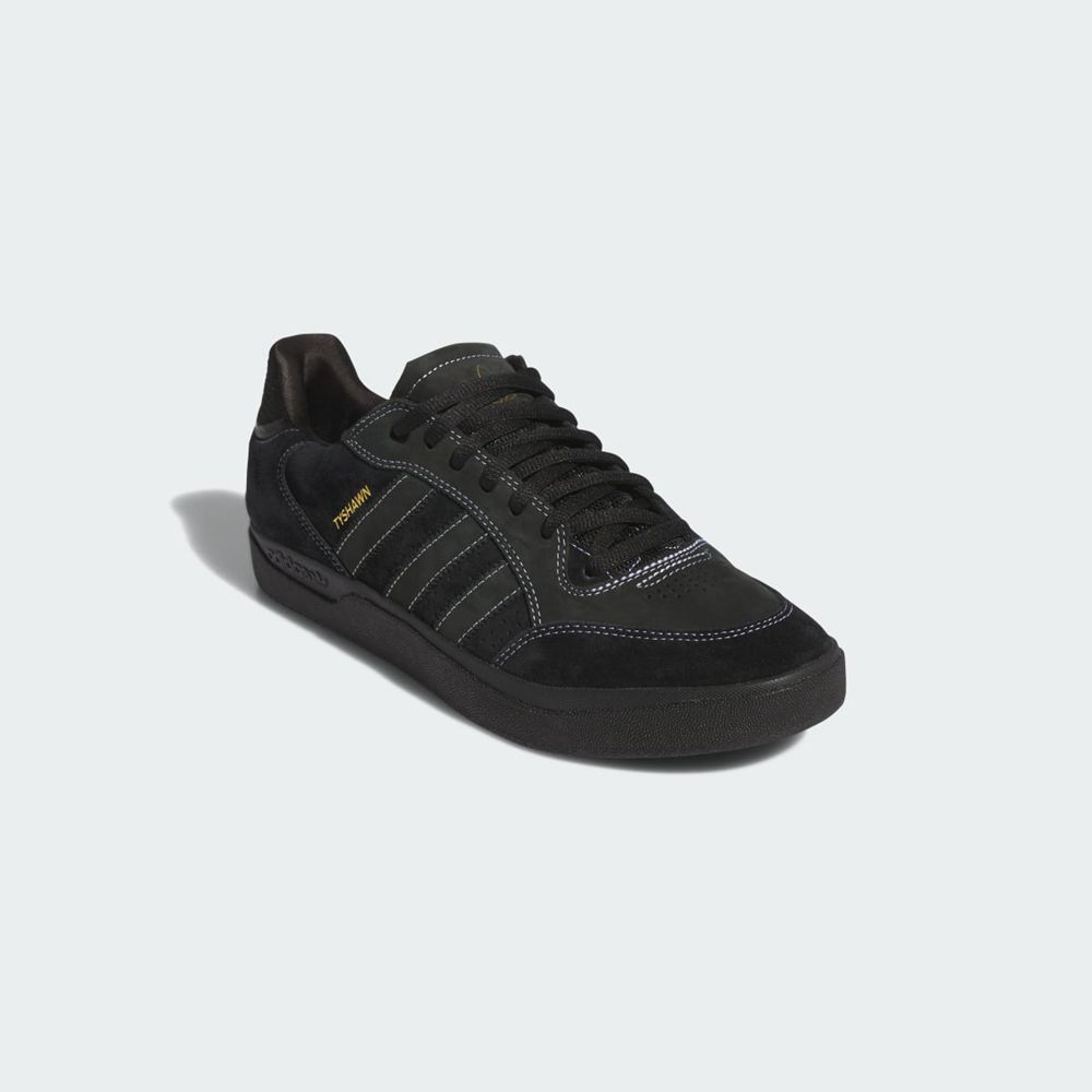 Basket Adidas Tyshawn Low Noir Blanche Doré Homme | COS-80097765