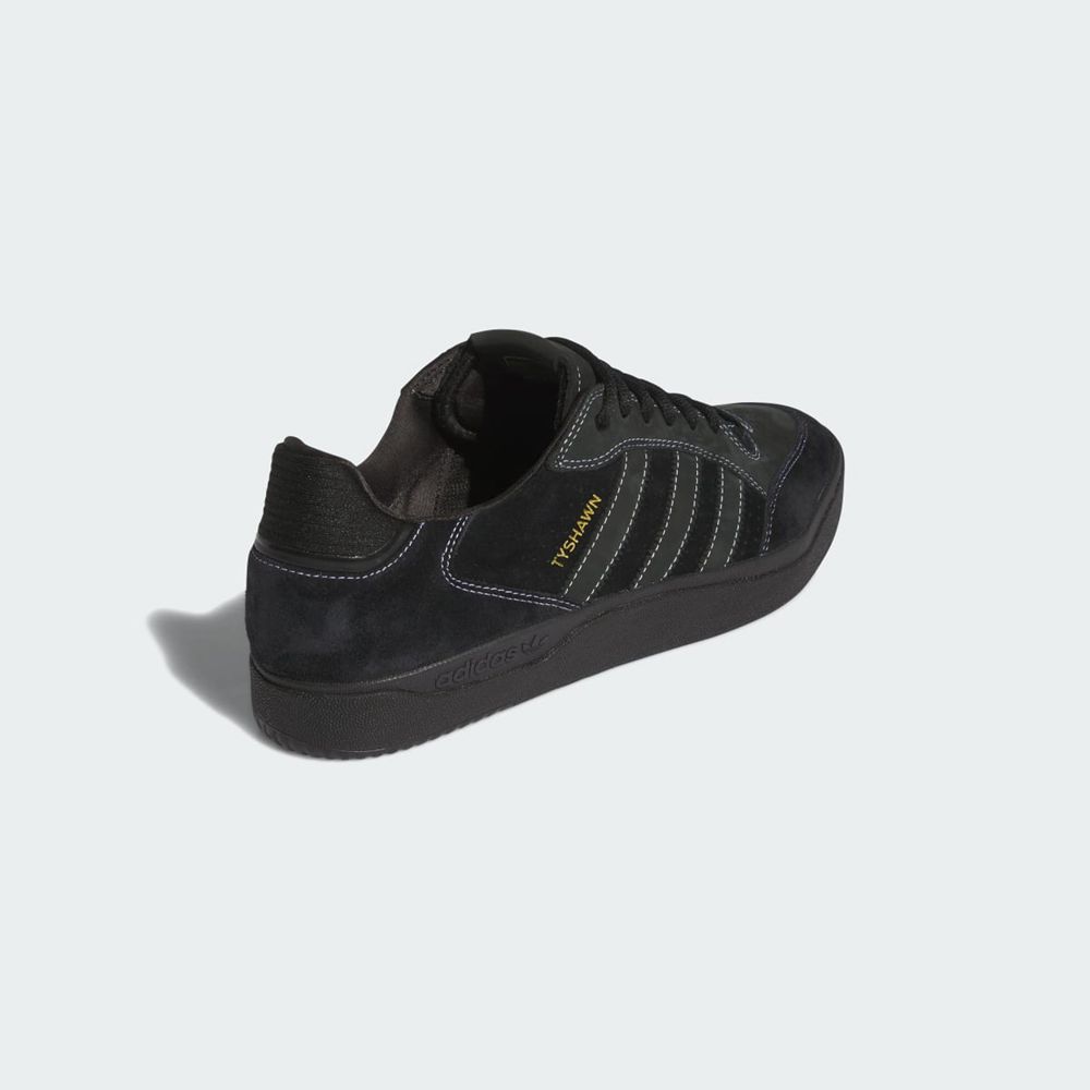 Basket Adidas Tyshawn Low Noir Blanche Doré Homme | COS-80097765