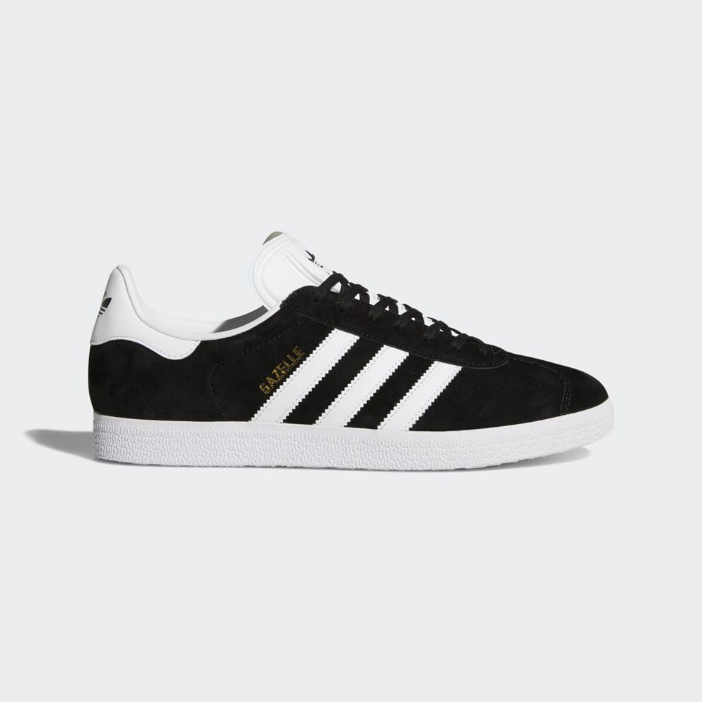 Basket Adidas Gazelle Noir Blanche Doré Homme | GCI-06628566