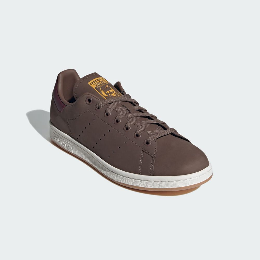 Basket Adidas Stan Smith Marron Bordeaux Jaune Homme | PIU-02136881