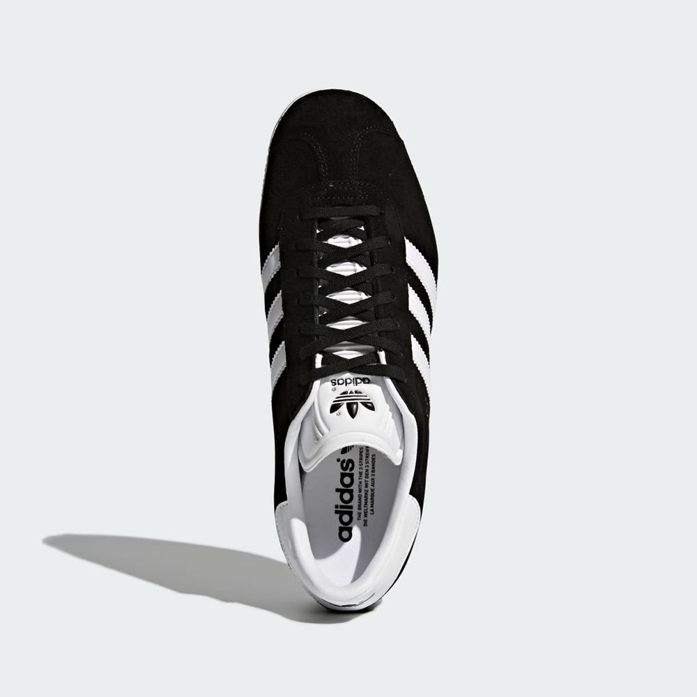 Basket Adidas Gazelle Noir Blanche Doré Homme | GCI-06628566