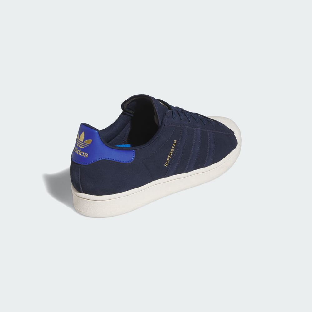 Basket Adidas Superstar ADV Bleu Marine Bleu Doré Homme | MNY-49570562