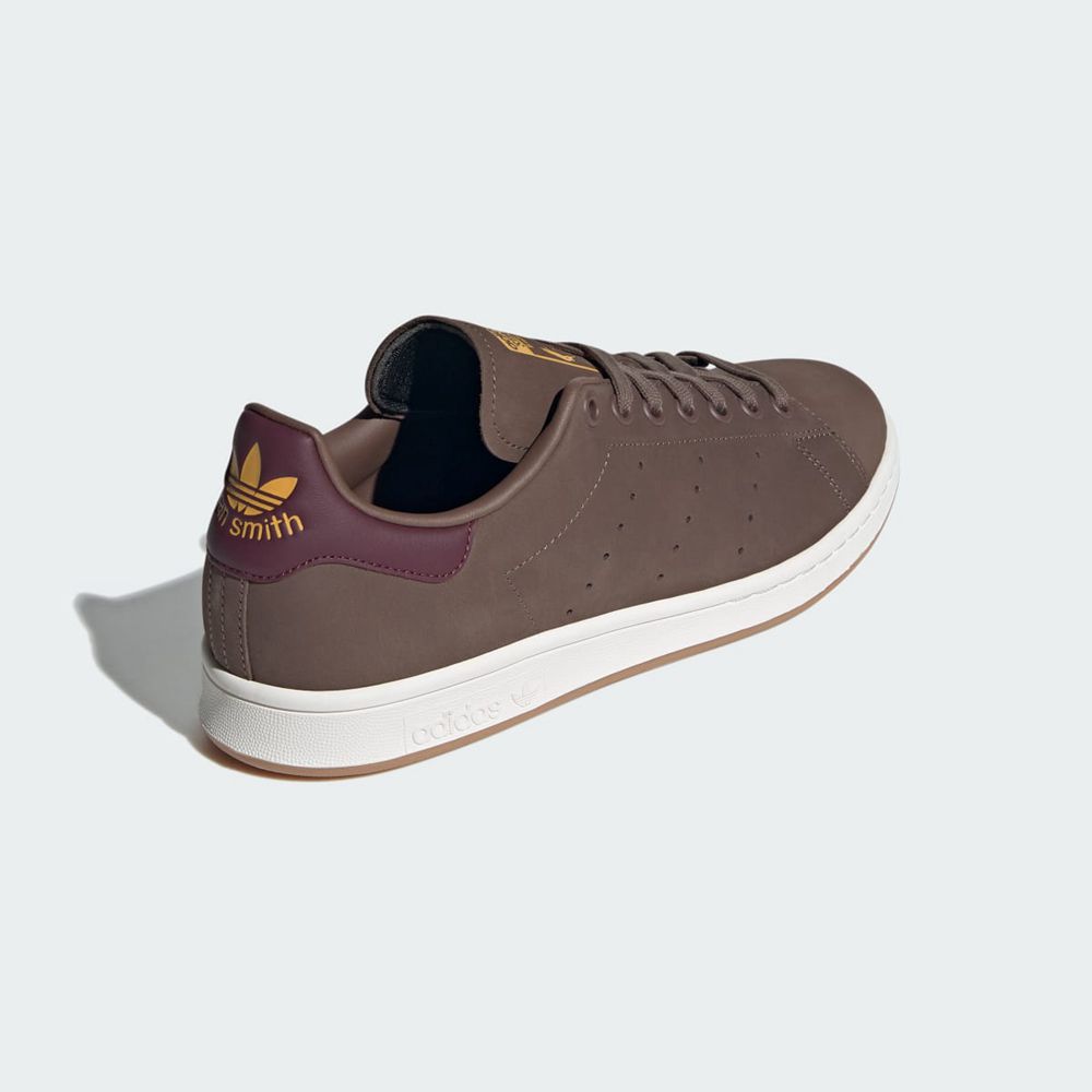 Basket Adidas Stan Smith Marron Bordeaux Jaune Homme | PIU-02136881