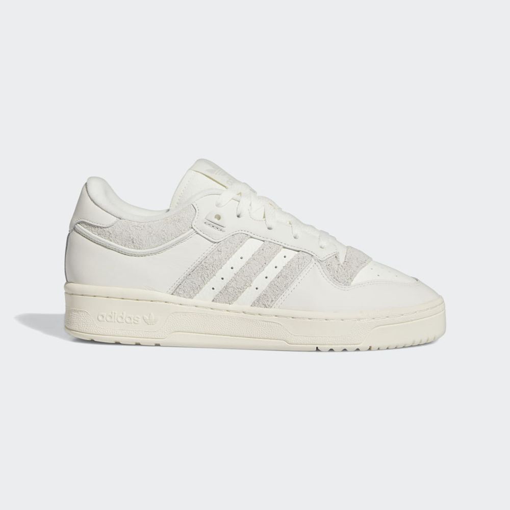 Basket Adidas Rivalry Low 86 Blanche Grise Homme | LJZ-87593583