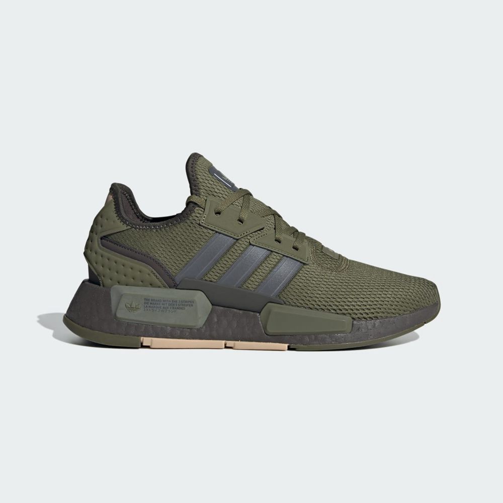 Basket Adidas NMD_G1 Vert Olive Grise Beige Homme | OTK-56210140