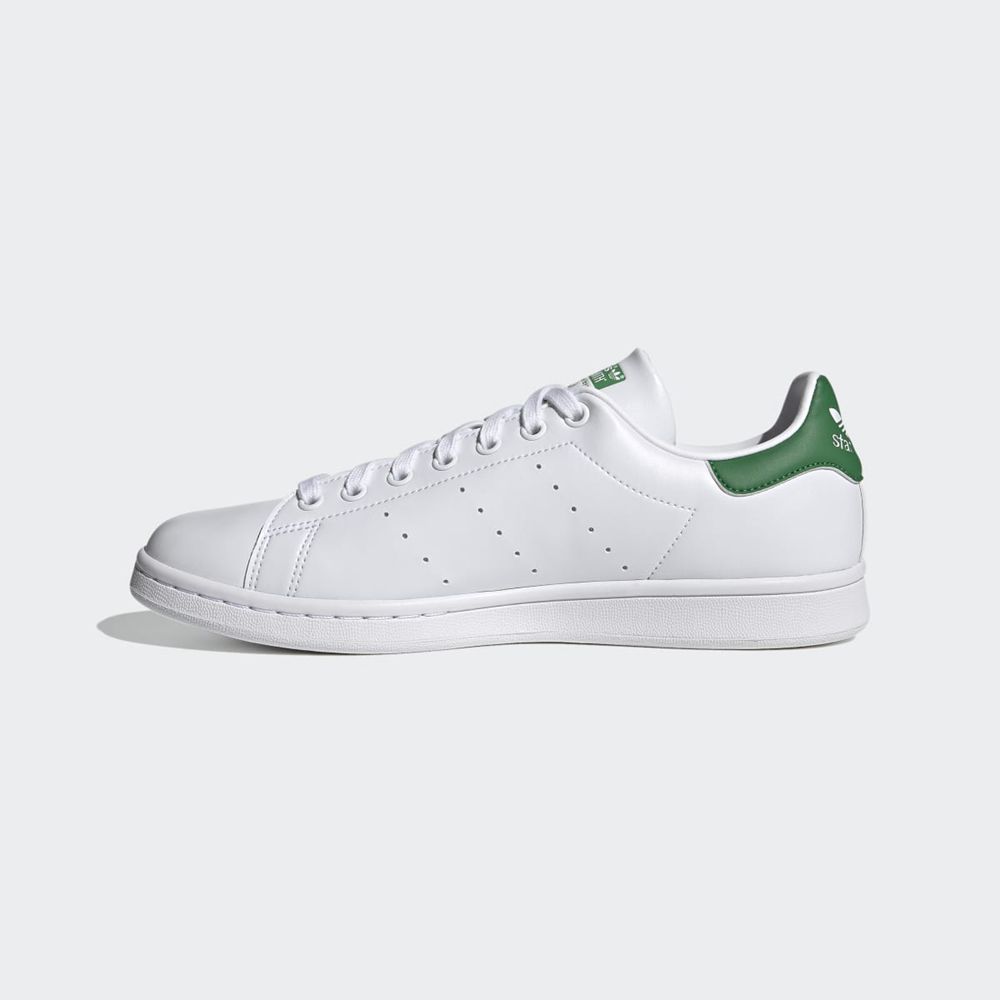 Basket Adidas Stan Smith Blanche Vert Homme | SXO-50647707