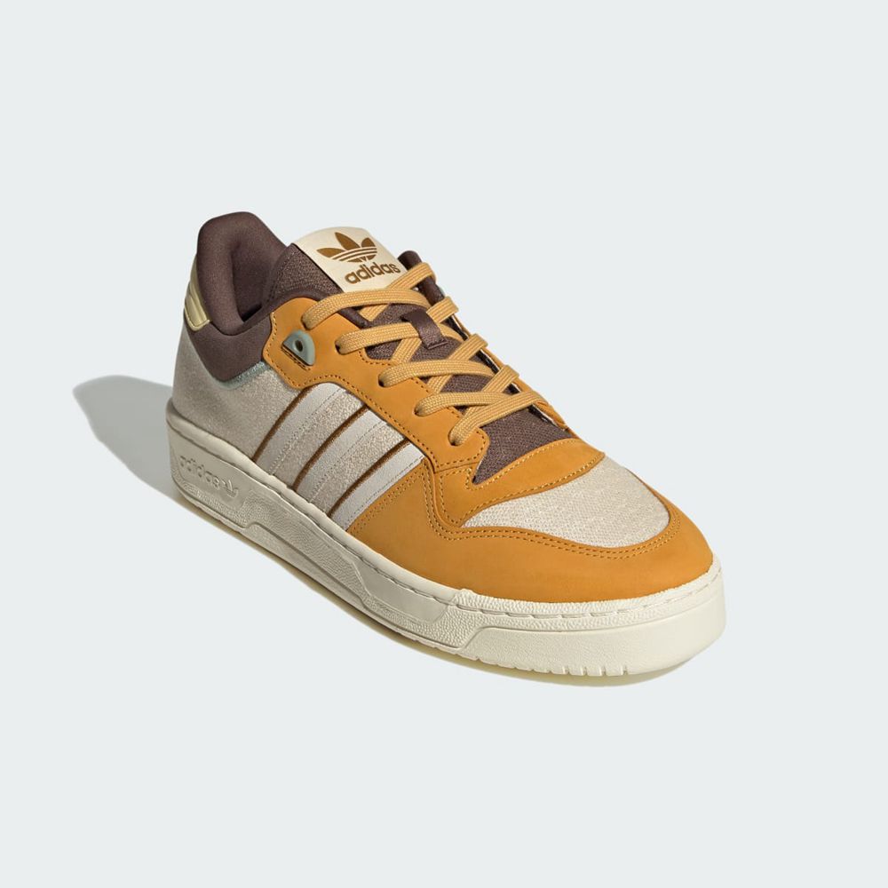 Basket Adidas Rivalry Low 86 Beige Marron Jaune Homme | SIQ-97066930