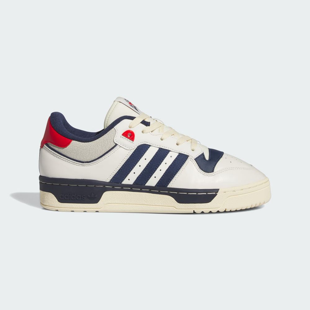 Basket Adidas Rivalry 86 Low Blanche Bleu Marine Rouge Homme | HBD-70742799