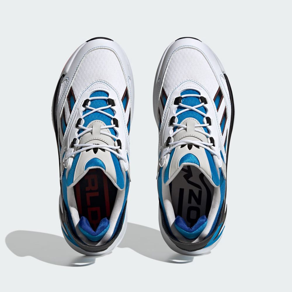 Basket Adidas Ozmorph Blanche Bleu Noir Homme | IRN-56422289