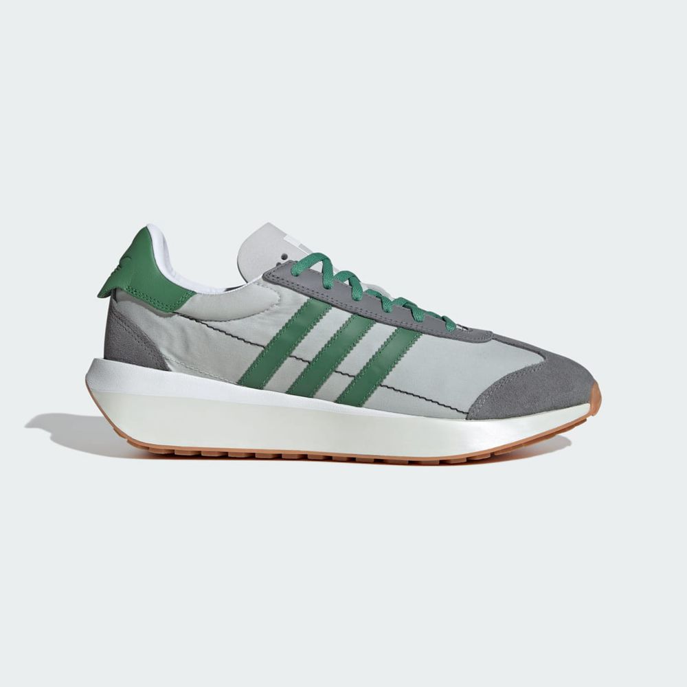 Basket Adidas Country XLG Grise Vert Blanche Homme | TMV-81674463