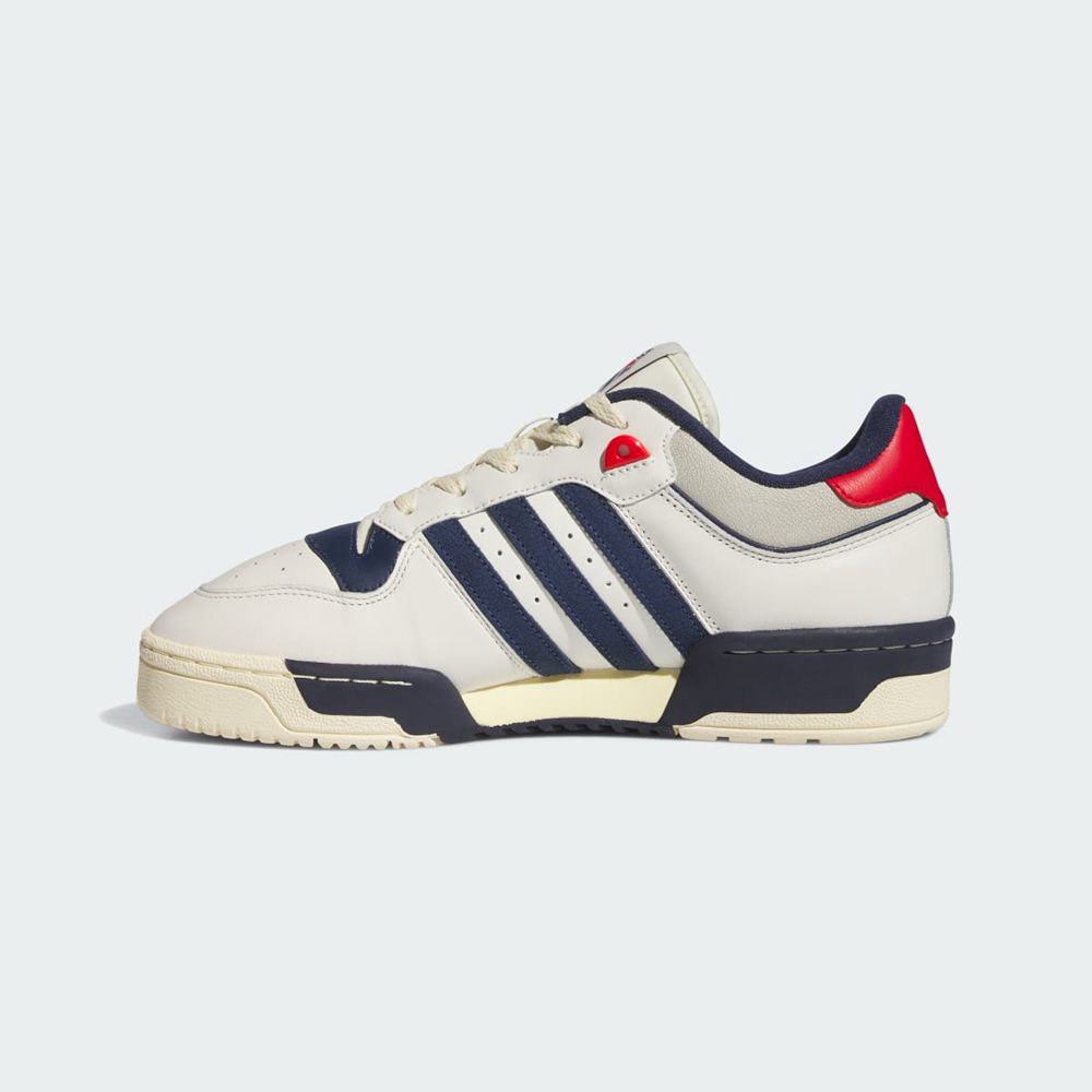 Basket Adidas Rivalry 86 Low Blanche Bleu Marine Rouge Homme | HBD-70742799