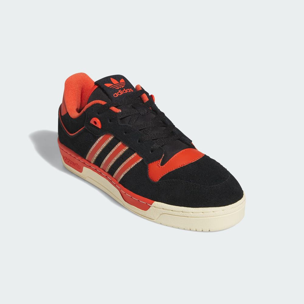 Basket Adidas Rivalry 86 Low Noir Rouge Jaune Homme | VPE-63605643