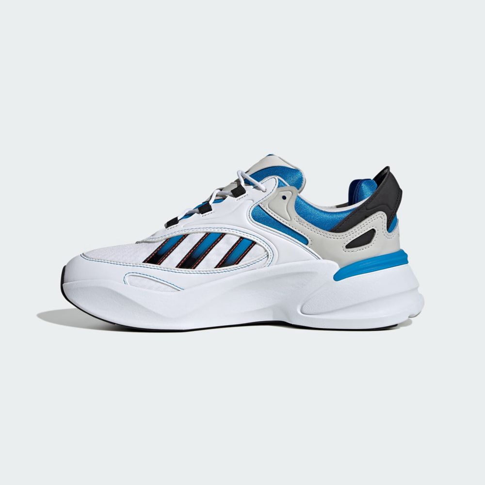 Basket Adidas Ozmorph Blanche Bleu Noir Homme | IRN-56422289