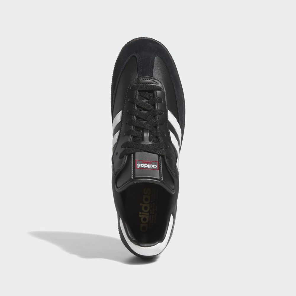 Basket Adidas Samba Leather Noir Blanche Homme | AAY-79671213