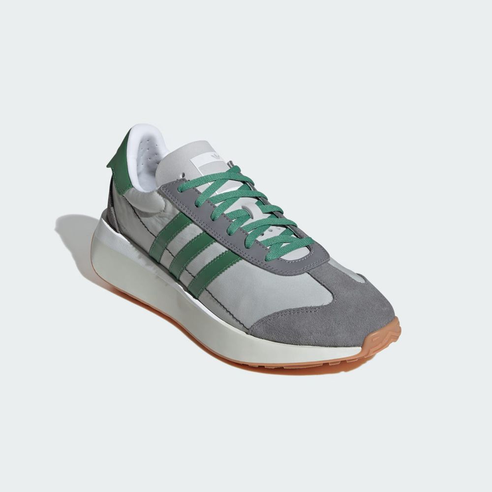 Basket Adidas Country XLG Grise Vert Blanche Homme | TMV-81674463