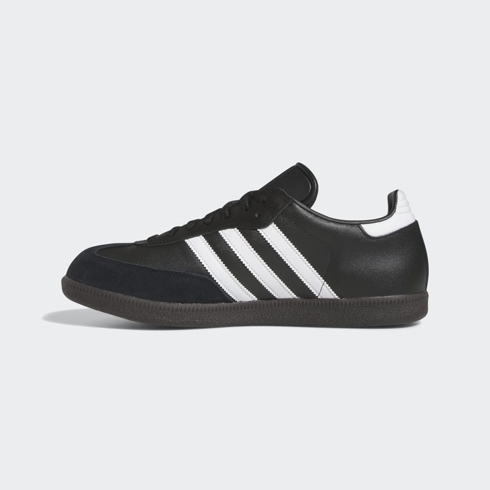 Basket Adidas Samba Leather Noir Blanche Homme | AAY-79671213