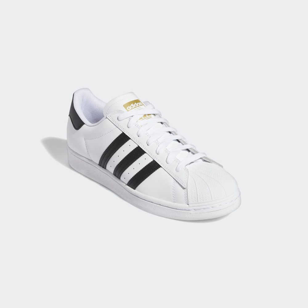 Basket Adidas Superstar ADV Blanche Noir Homme | YAF-98540786