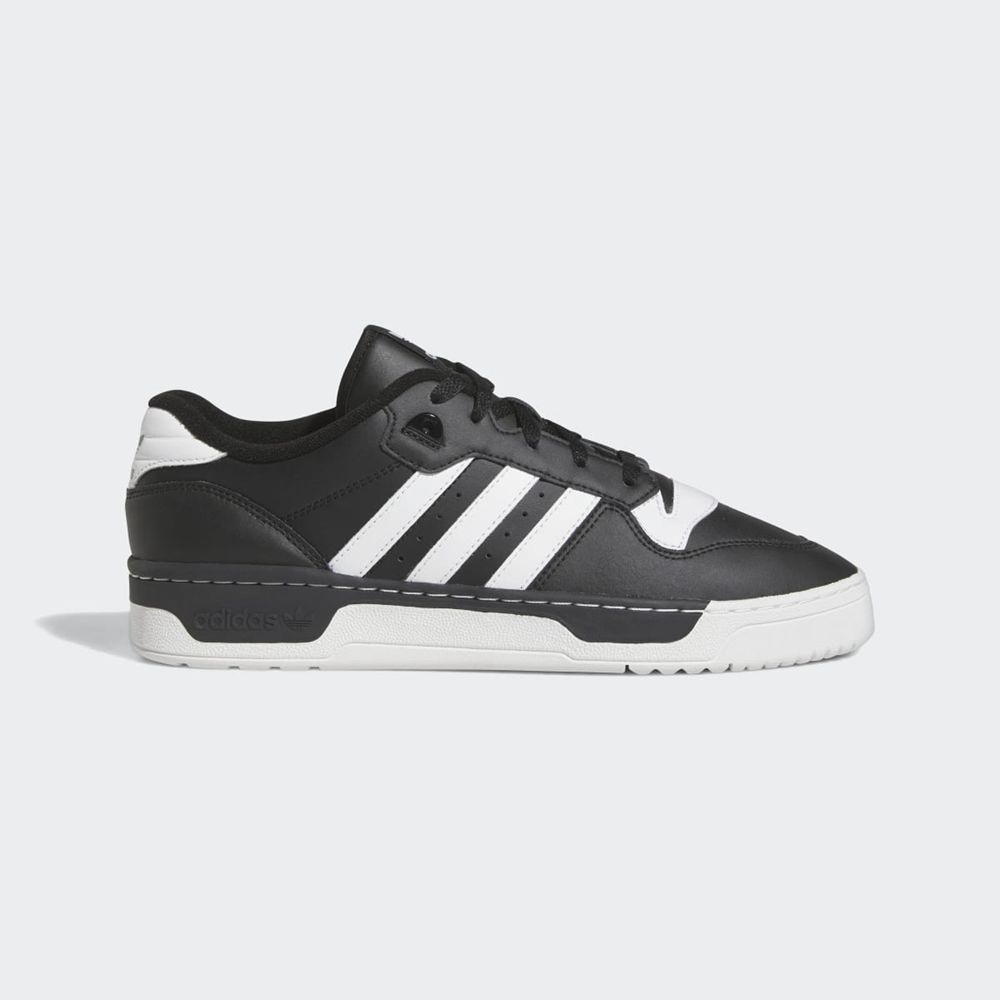 Basket Adidas Rivalry Low Noir Blanche Homme | OXJ-38839173