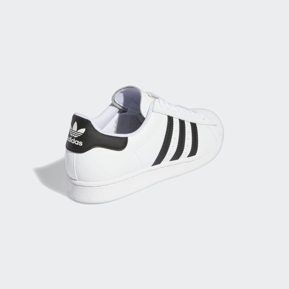 Basket Adidas Superstar ADV Blanche Noir Homme | YAF-98540786