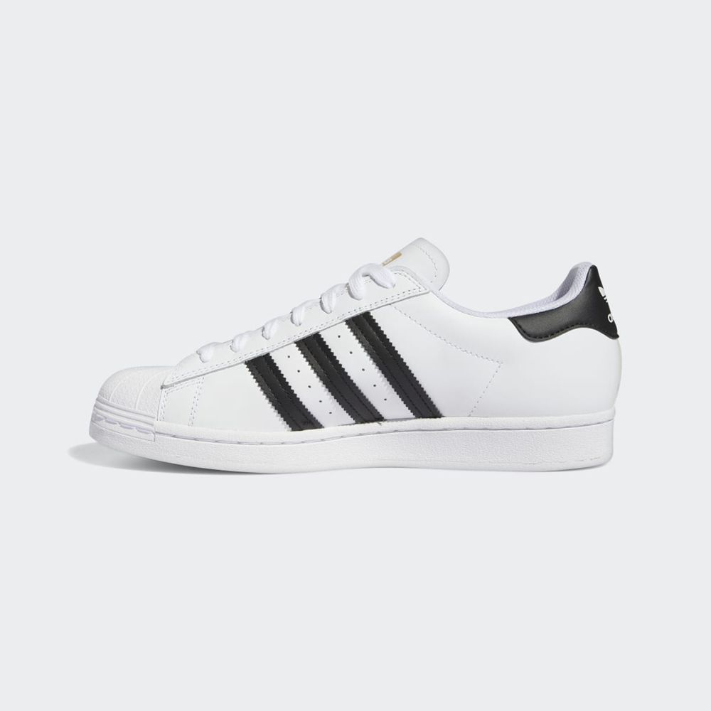 Basket Adidas Superstar ADV Blanche Noir Homme | YAF-98540786