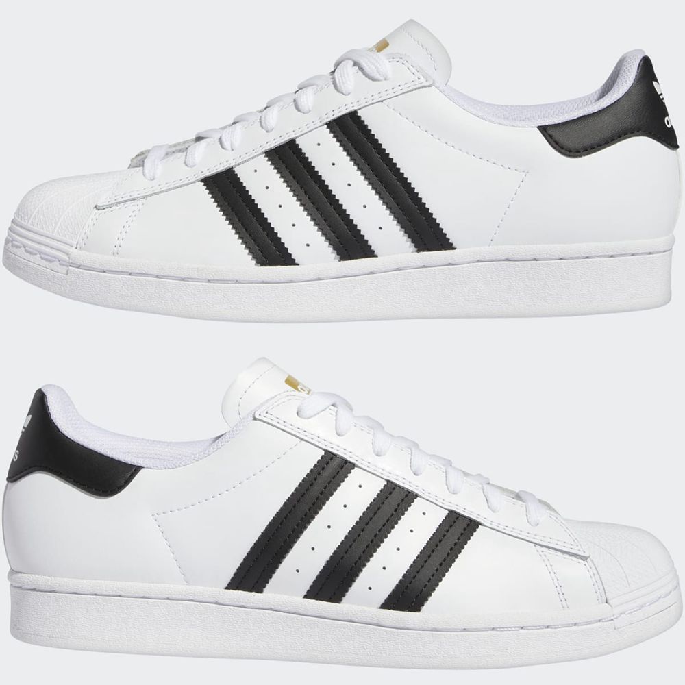 Basket Adidas Superstar ADV Blanche Noir Homme | YAF-98540786