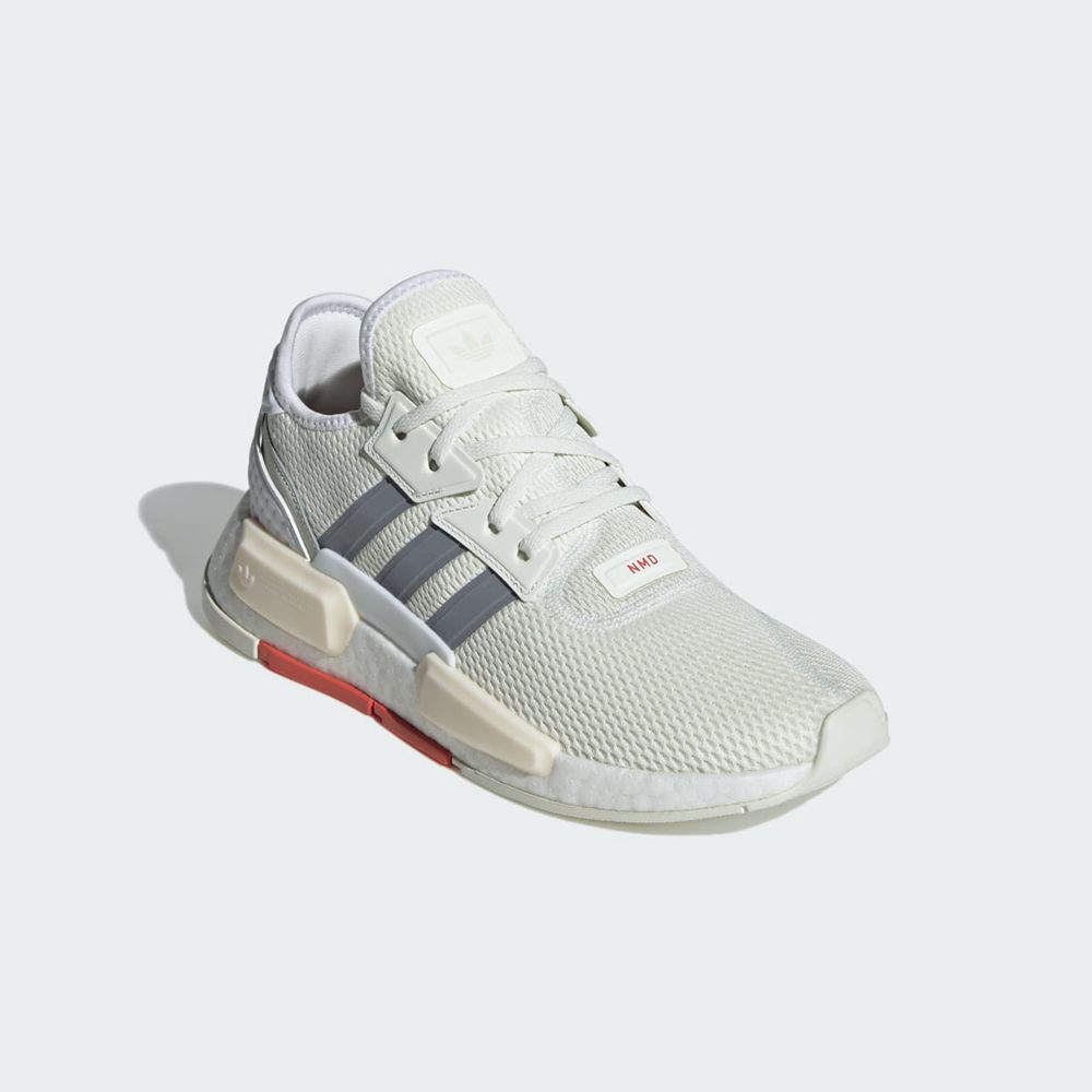 Basket Adidas NMD_G1 Blanche Grise Rouge Homme | TLQ-15373610