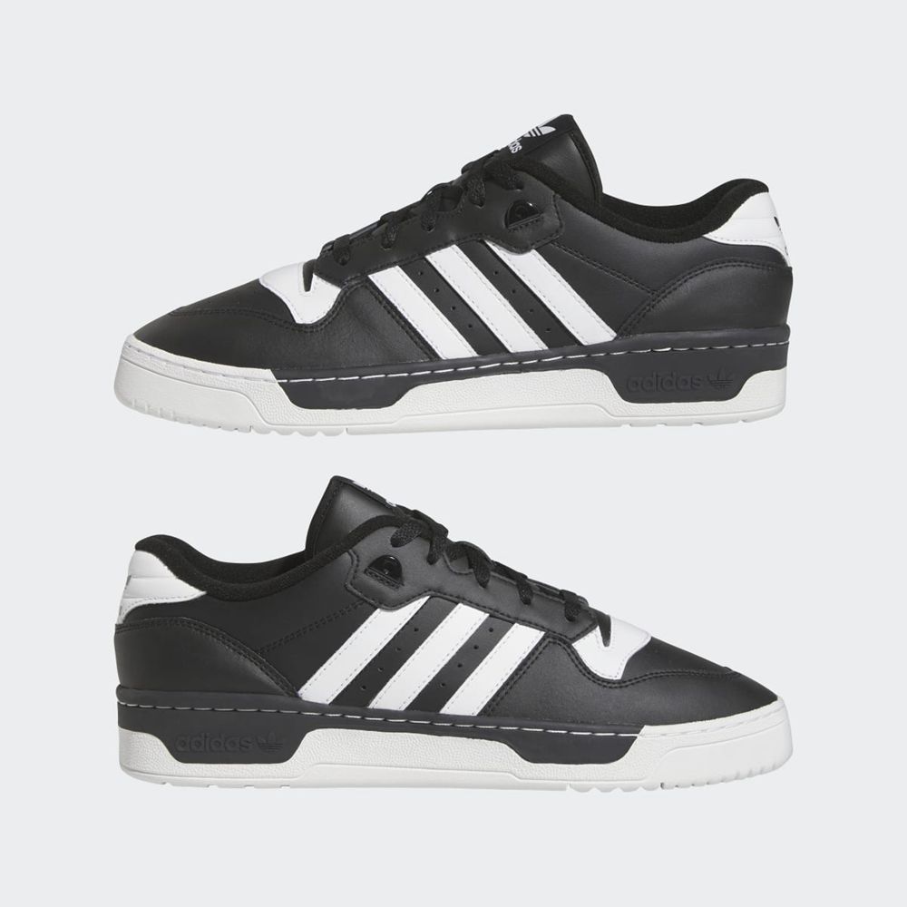 Basket Adidas Rivalry Low Noir Blanche Homme | OXJ-38839173