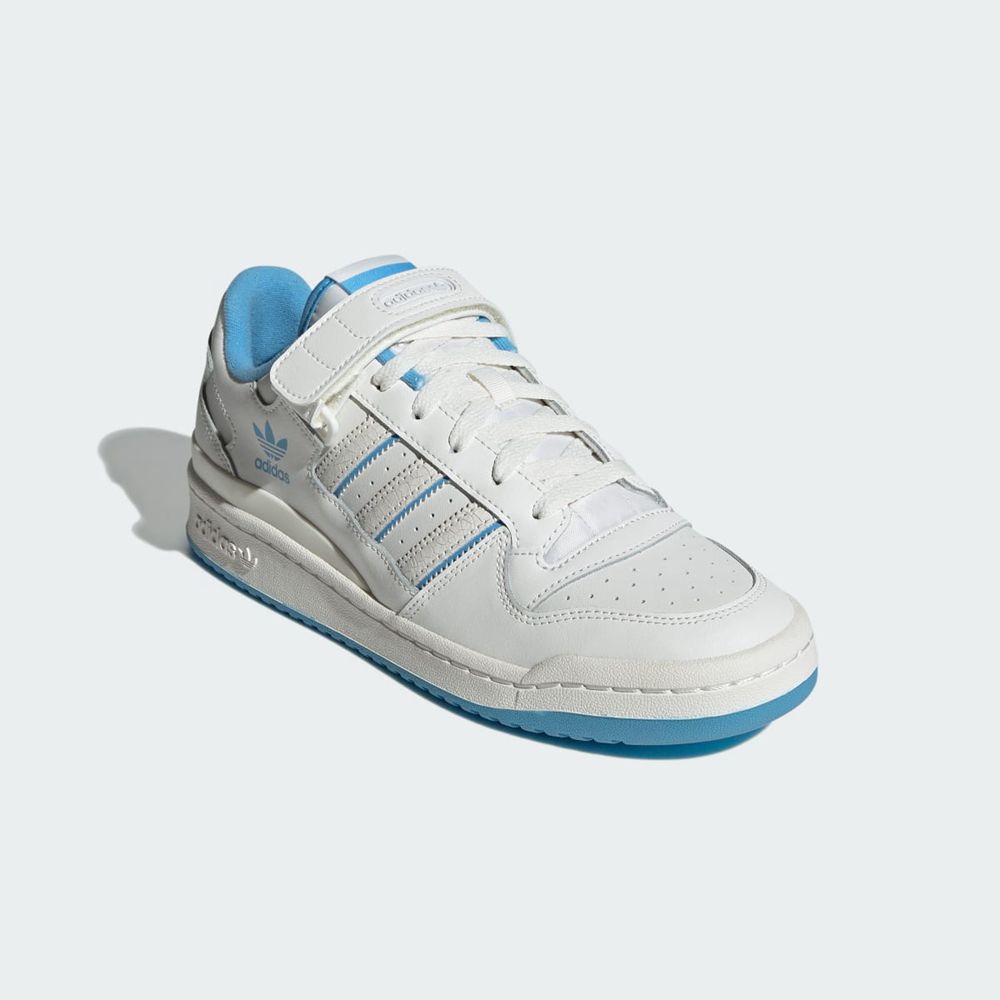 Basket Adidas Forum Low Blanche Bleu Homme | VEV-75091545