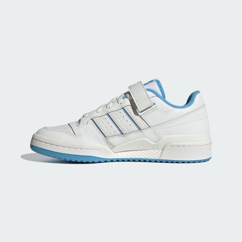 Basket Adidas Forum Low Blanche Bleu Homme | VEV-75091545