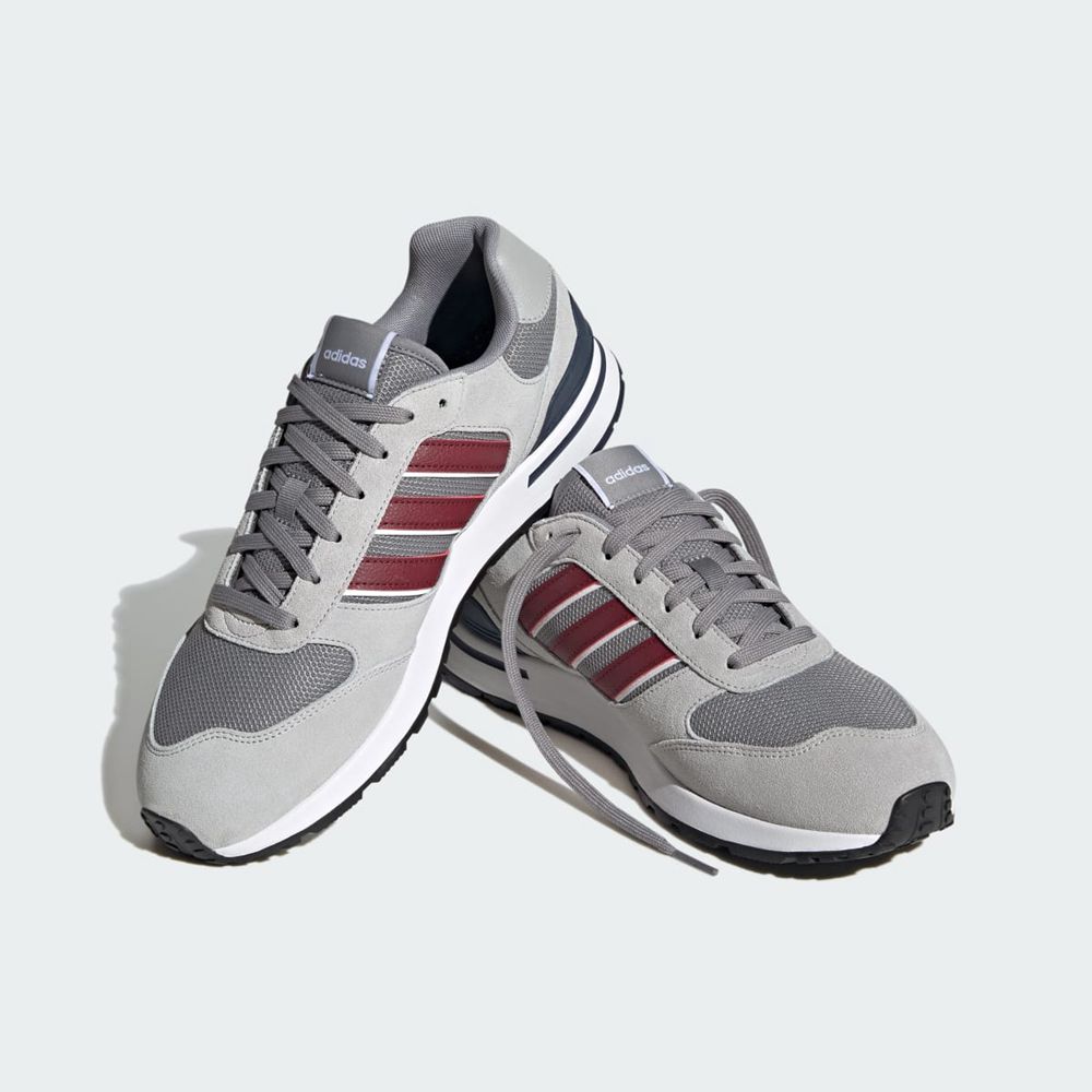 Basket Adidas Run 80s Grise Bordeaux Bleu Marine Homme | VFA-67728549