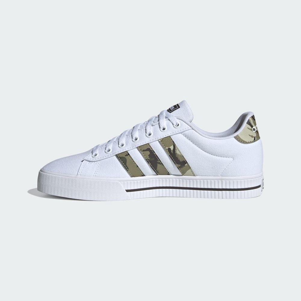 Basket Adidas Daily 3.0 Blanche Vert Olive Homme | WXN-77199538