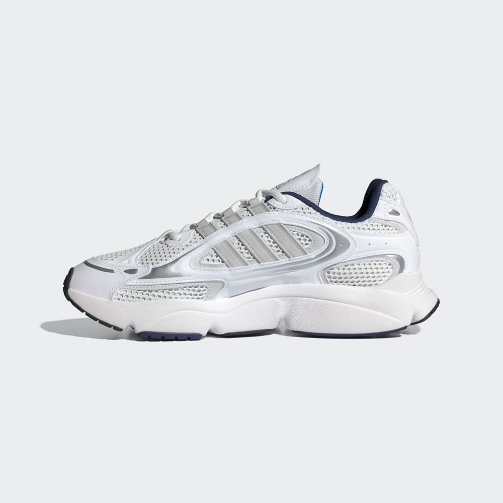 Basket Adidas Ozmillen Blanche Grise Bleu Homme | QSQ-46145371