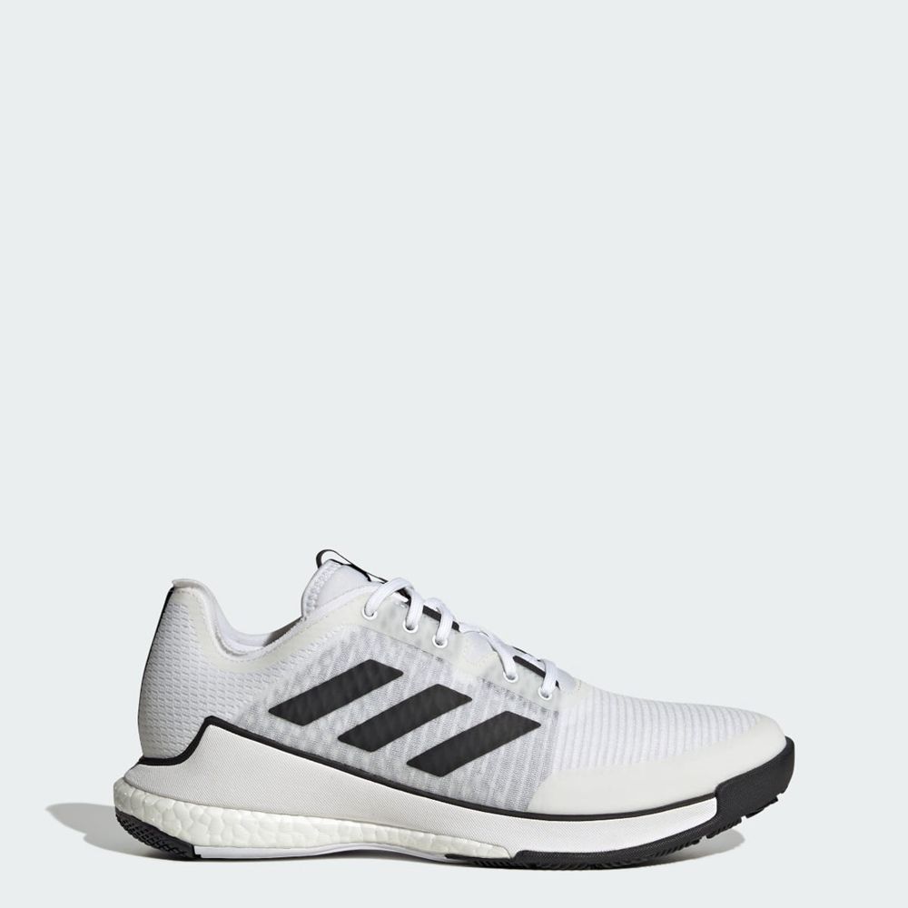 Basket Adidas Crazyflight Blanche Noir Homme | XTI-95724173