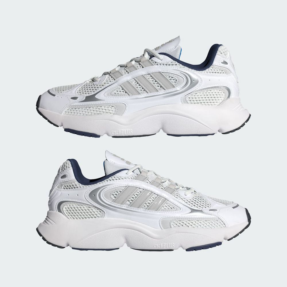 Basket Adidas Ozmillen Blanche Grise Bleu Homme | QSQ-46145371