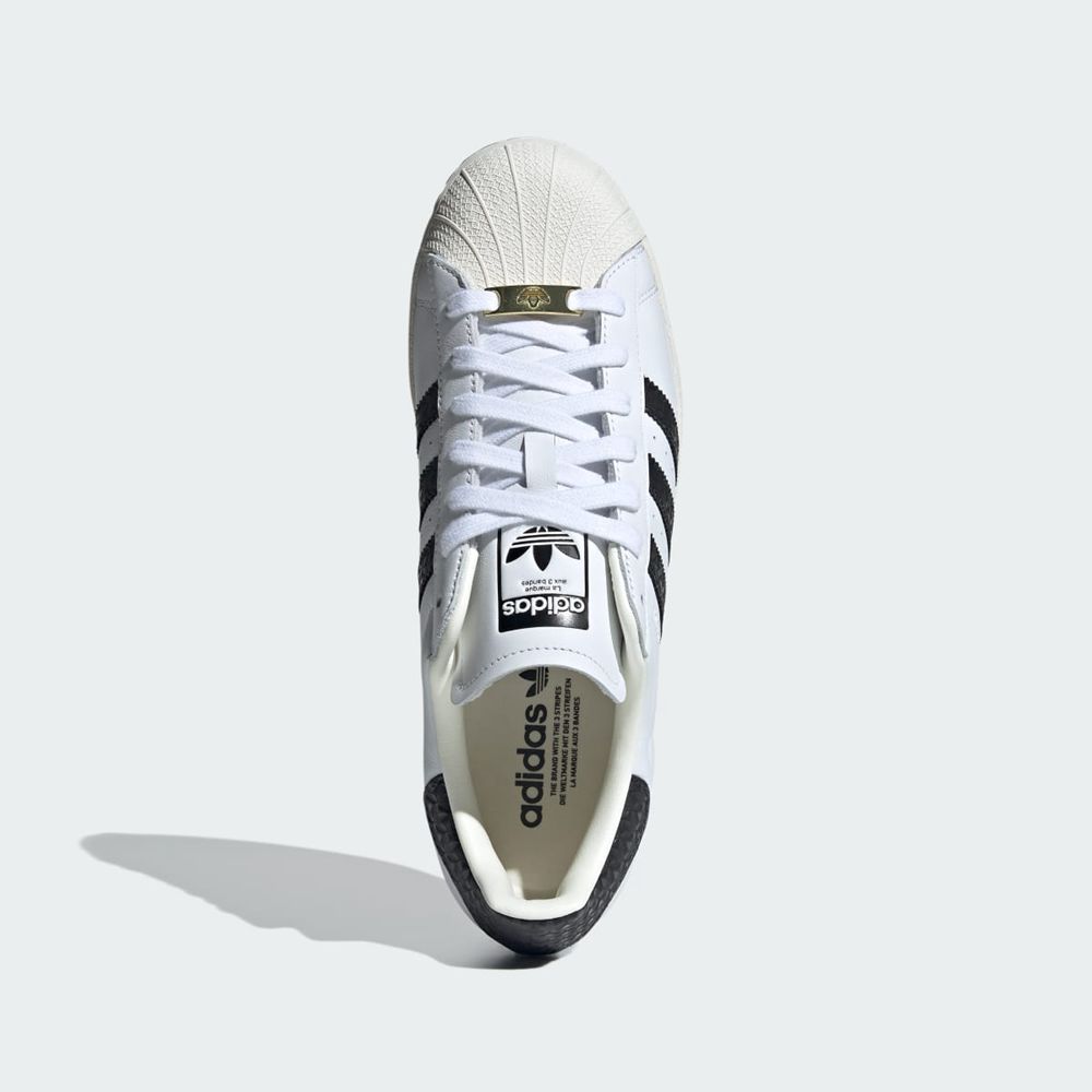 Basket Adidas Superstar Blanche Noir Doré Homme | IWM-35608698