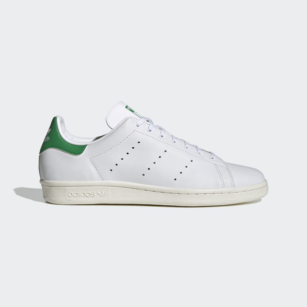 Basket Adidas Stan Smith 80s Blanche Vert Homme | BVH-13146559