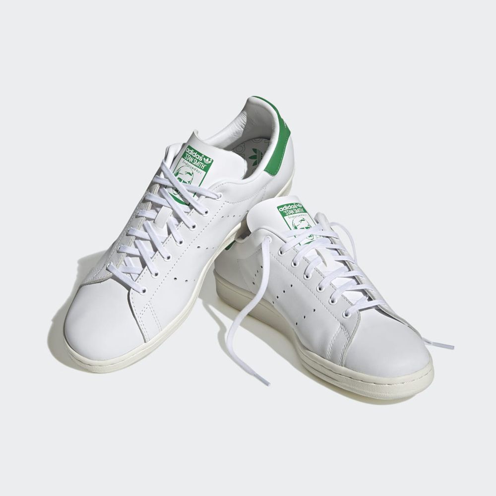 Basket Adidas Stan Smith 80s Blanche Vert Homme | BVH-13146559