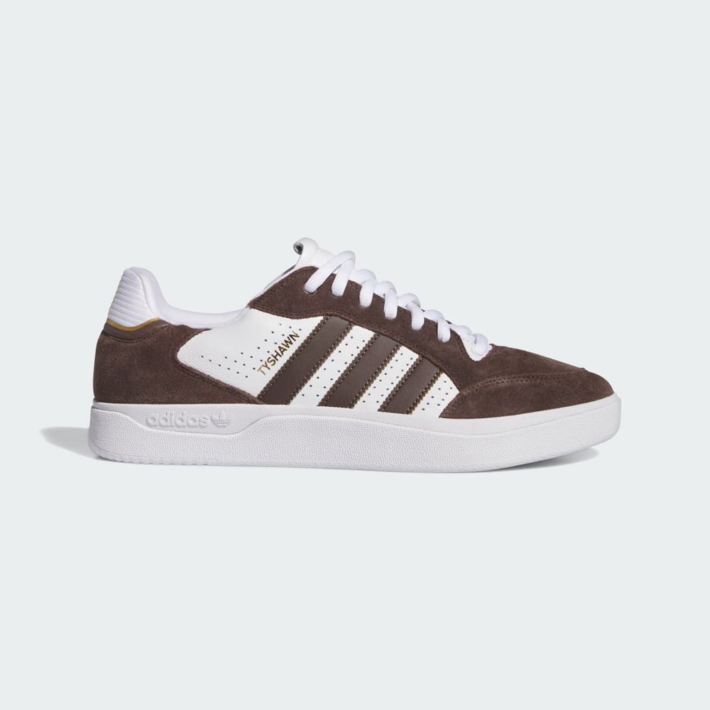 Basket Adidas Tyshawn Low Marron Blanche Doré Homme | RAN-58210727