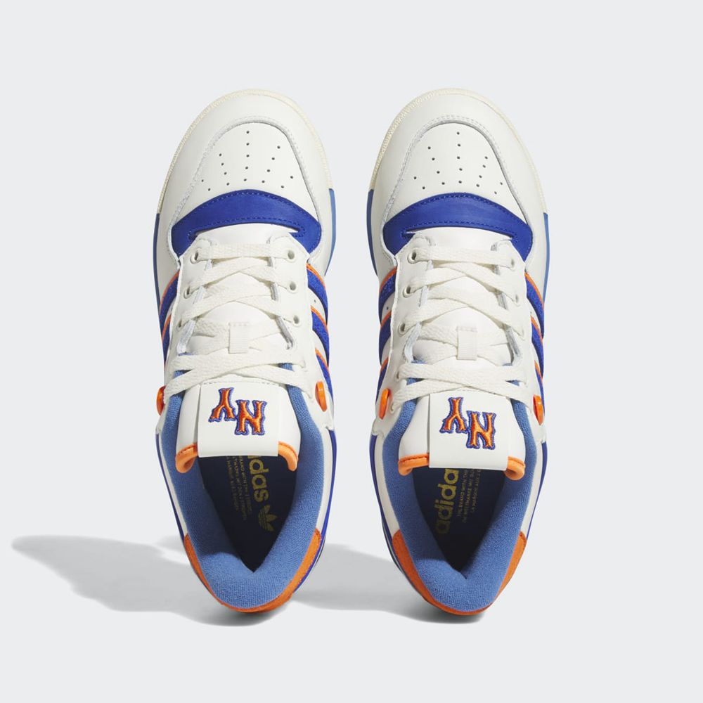 Basket Adidas Rivalry Low 86 Blanche Bleu Orange Homme | XAF-82001728