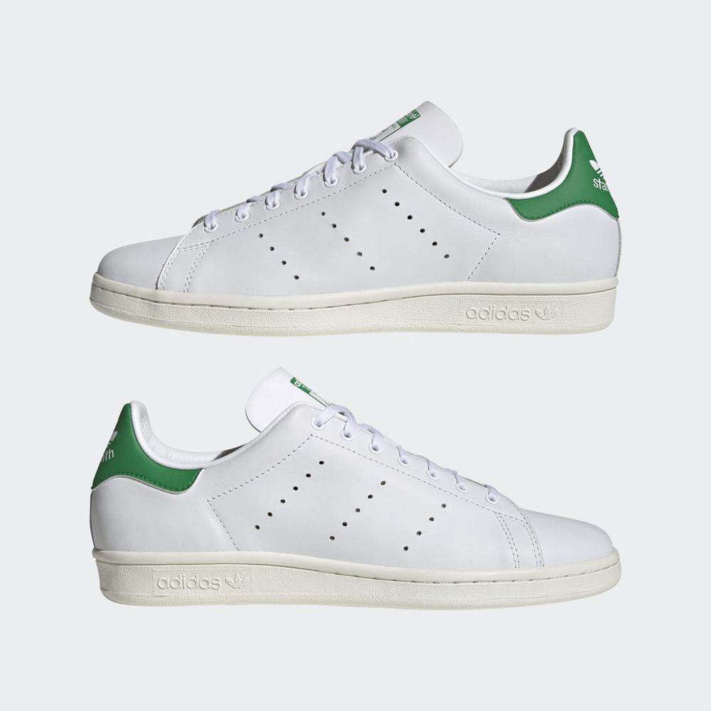 Basket Adidas Stan Smith 80s Blanche Vert Homme | BVH-13146559