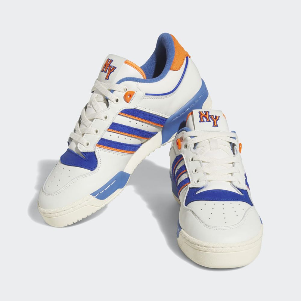 Basket Adidas Rivalry Low 86 Blanche Bleu Orange Homme | XAF-82001728