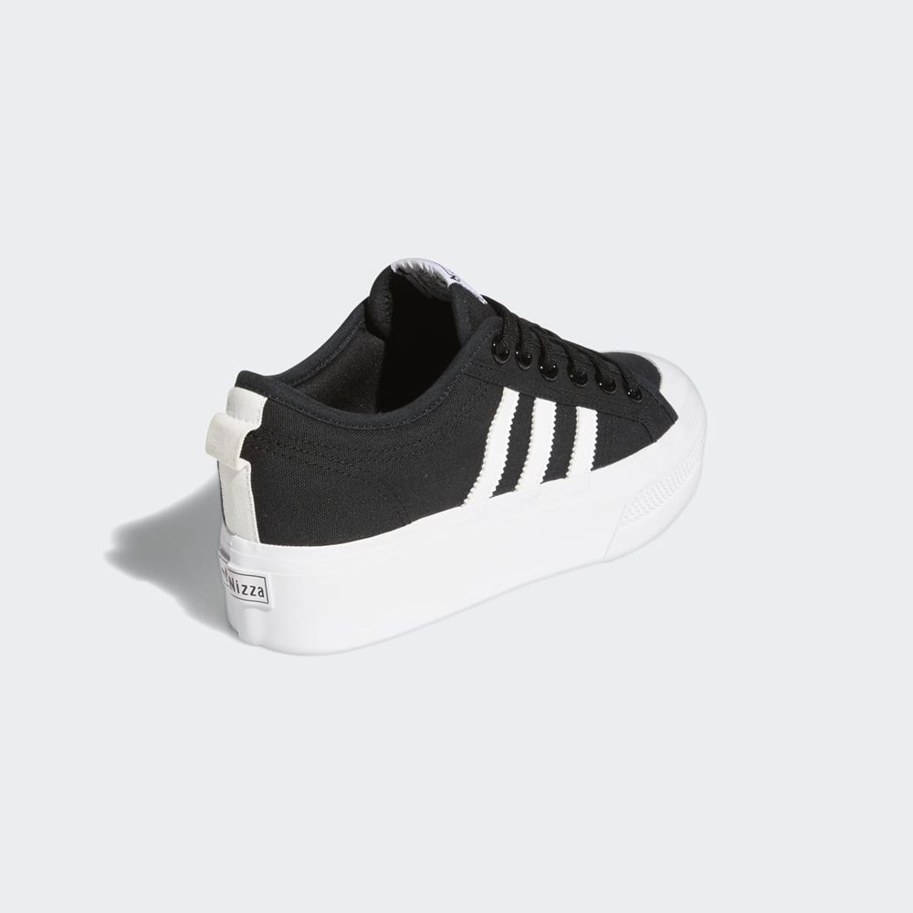 Basket Adidas Nizza Platform Noir Blanche Homme | DMY-46347182