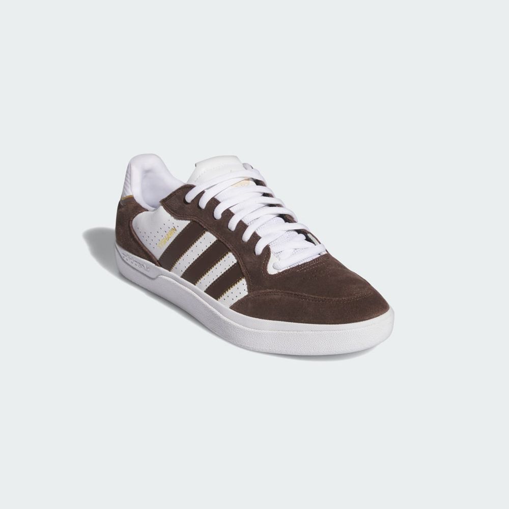 Basket Adidas Tyshawn Low Marron Blanche Doré Homme | RAN-58210727