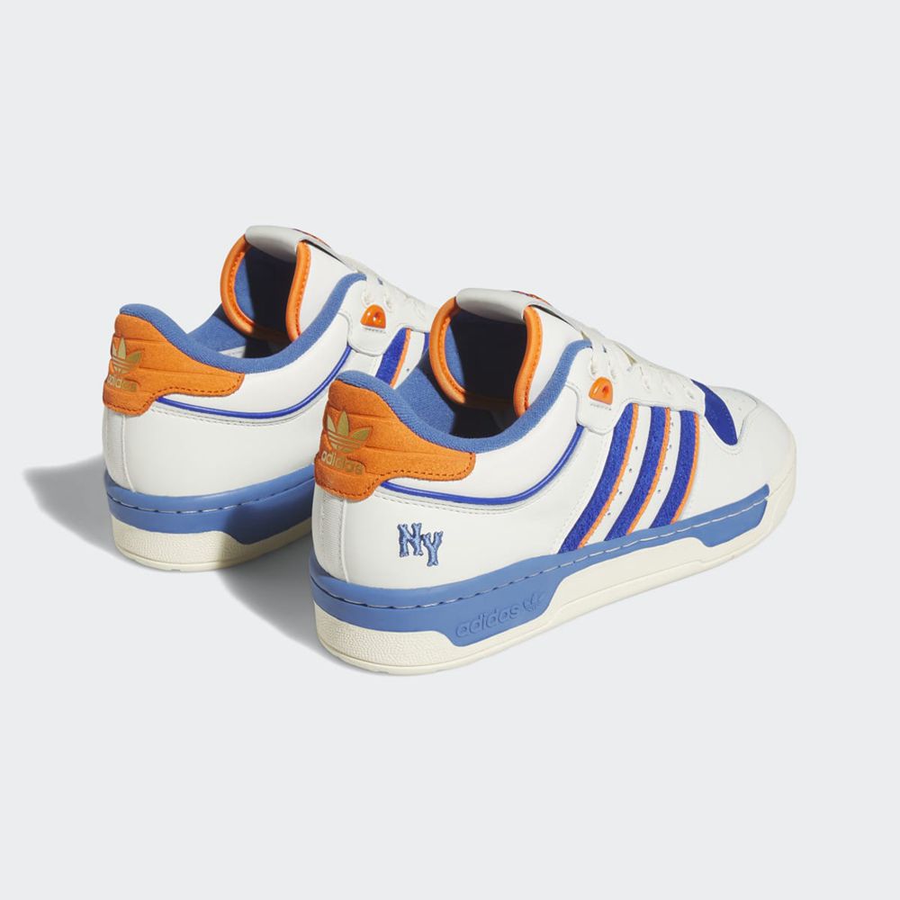 Basket Adidas Rivalry Low 86 Blanche Bleu Orange Homme | XAF-82001728