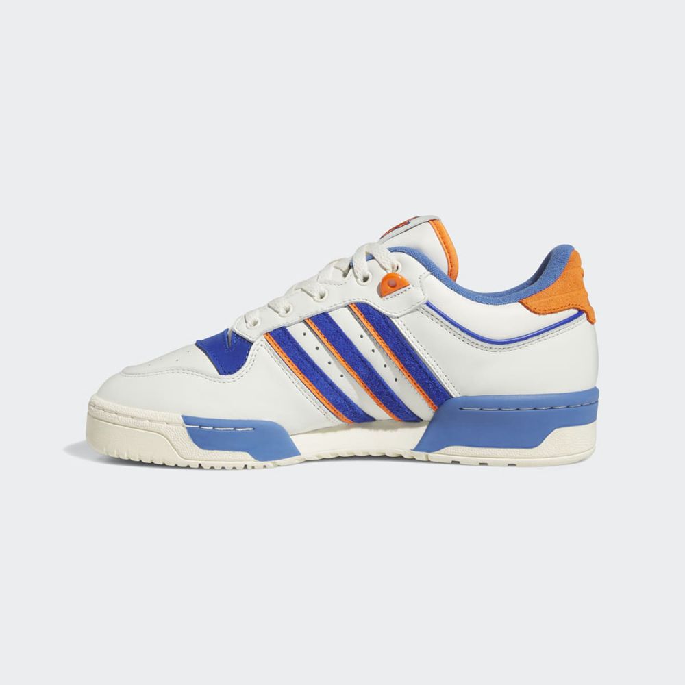 Basket Adidas Rivalry Low 86 Blanche Bleu Orange Homme | XAF-82001728