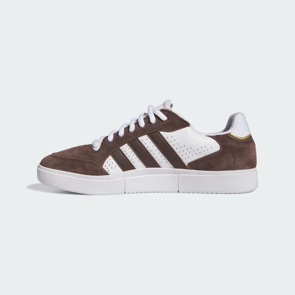 Basket Adidas Tyshawn Low Marron Blanche Doré Homme | RAN-58210727