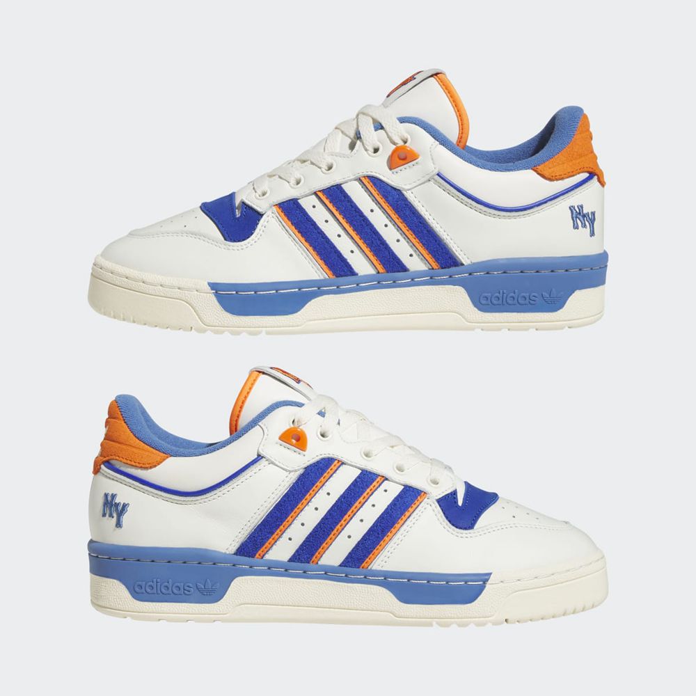 Basket Adidas Rivalry Low 86 Blanche Bleu Orange Homme | XAF-82001728