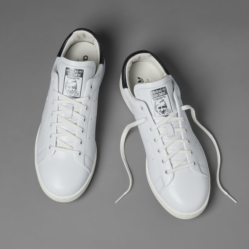 Basket Adidas Stan Smith Lux Blanche Noir Homme | YAX-75581072