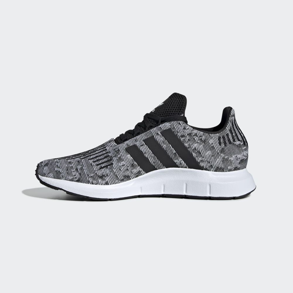 Basket Adidas Swift Run Blanche Noir Homme | KHZ-30149879