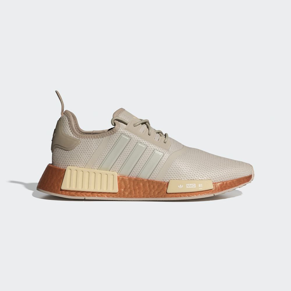 Basket Adidas NMD_R1 Beige Homme | RQX-48043430